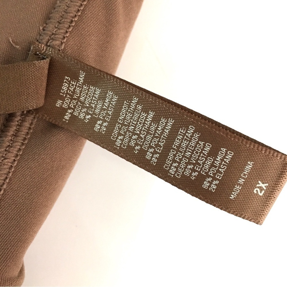 NWT SKIMS Faux Leather Bralette Jasper‎ 2X - Picture 11 of 14